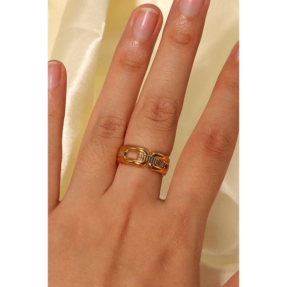 Chain Link Open Ring - Picture 6 of 7